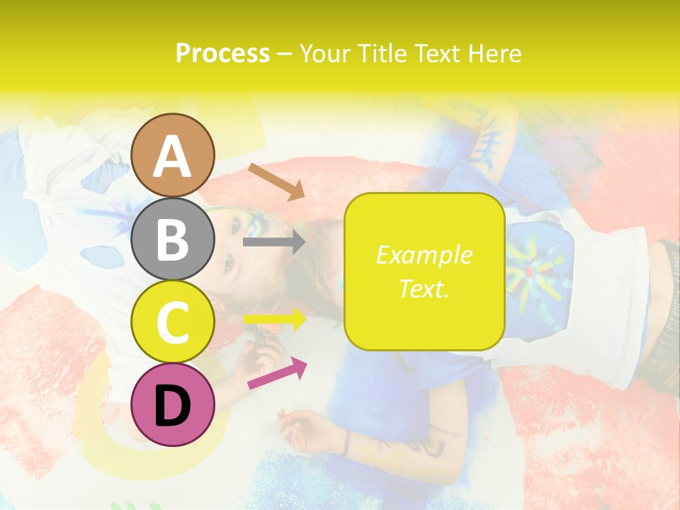 Smile Intelligence Schoolgirl PowerPoint Template