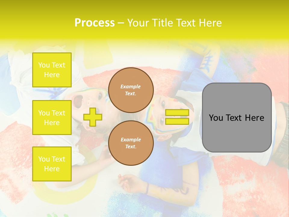 Smile Intelligence Schoolgirl PowerPoint Template