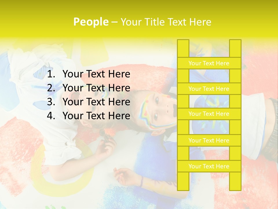 Smile Intelligence Schoolgirl PowerPoint Template