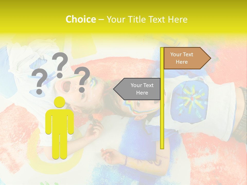 Smile Intelligence Schoolgirl PowerPoint Template