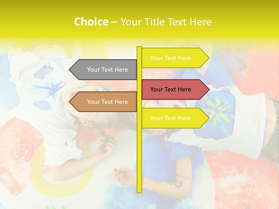 Smile Intelligence Schoolgirl PowerPoint Template