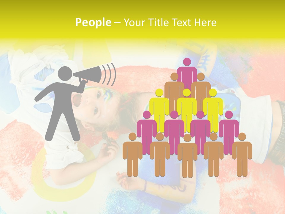 Smile Intelligence Schoolgirl PowerPoint Template