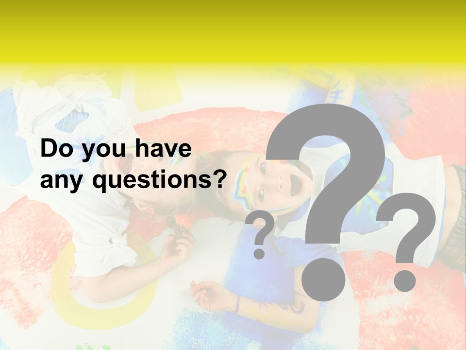 Smile Intelligence Schoolgirl PowerPoint Template