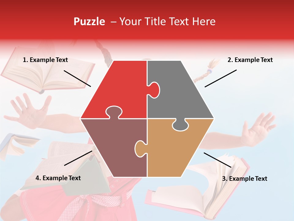 High White Child PowerPoint Template