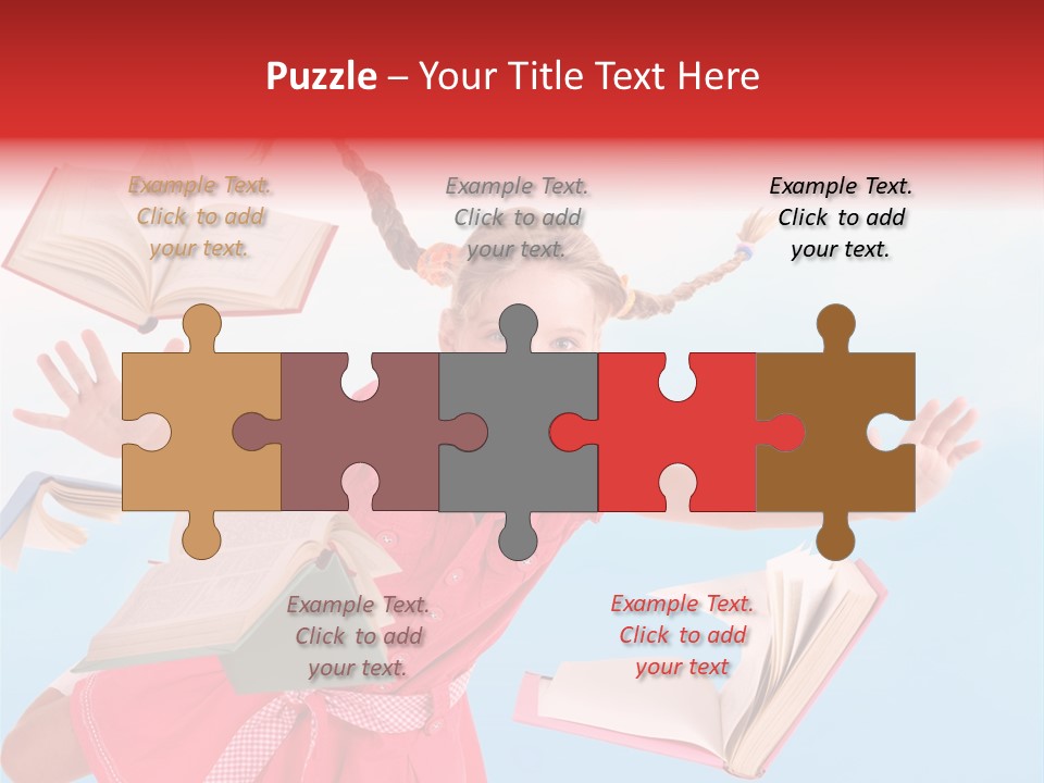 High White Child PowerPoint Template