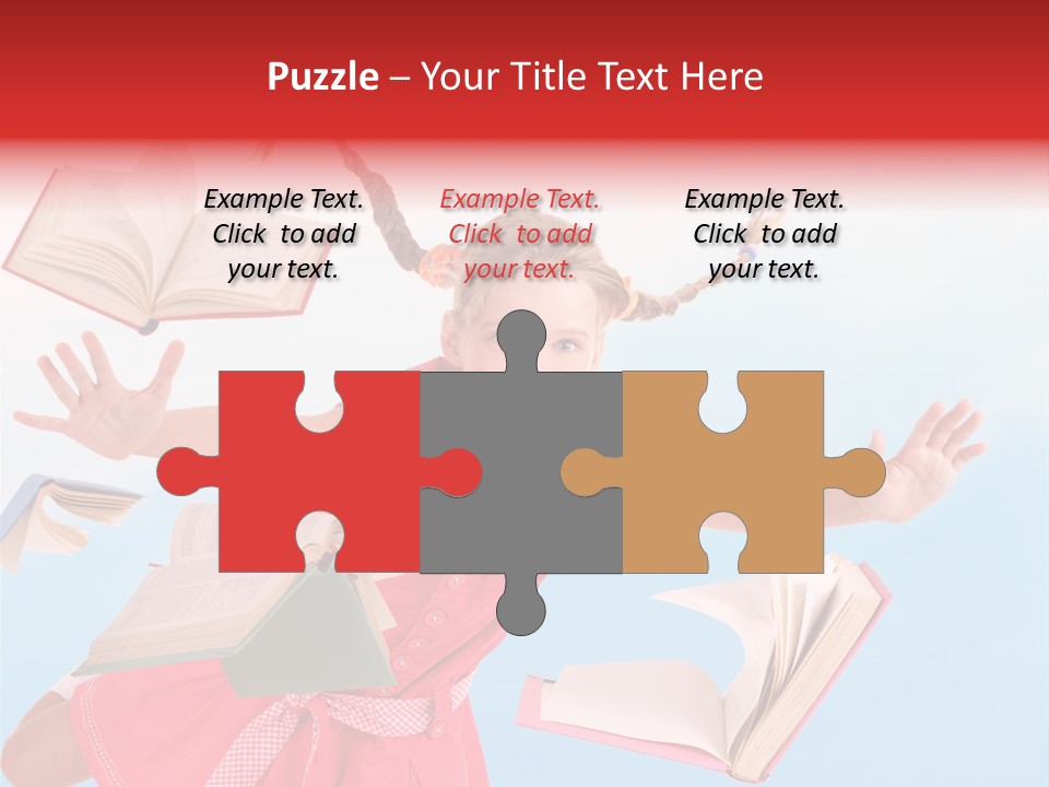 High White Child PowerPoint Template