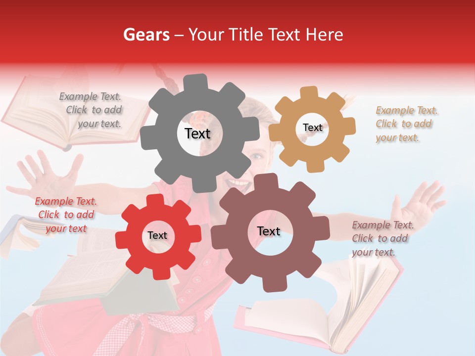 High White Child PowerPoint Template