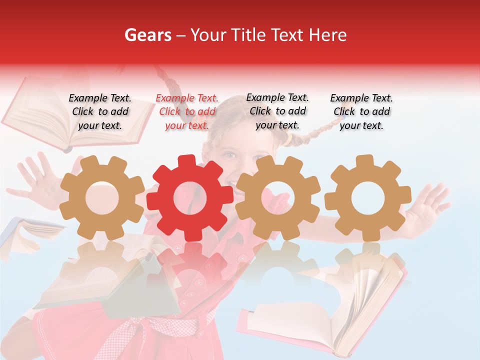 High White Child PowerPoint Template