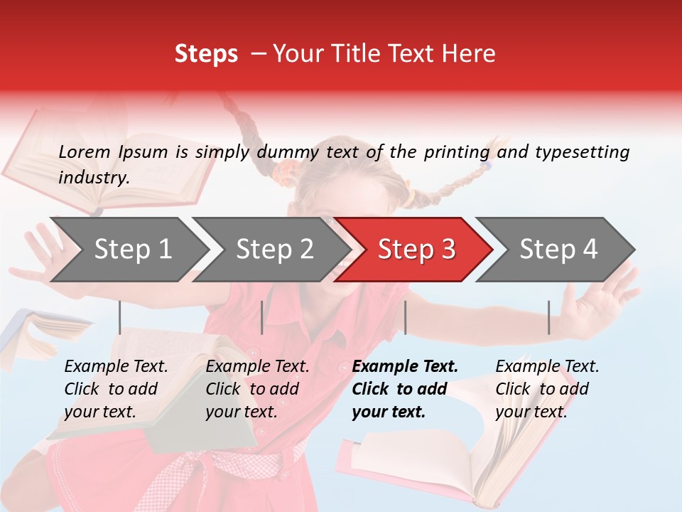 High White Child PowerPoint Template