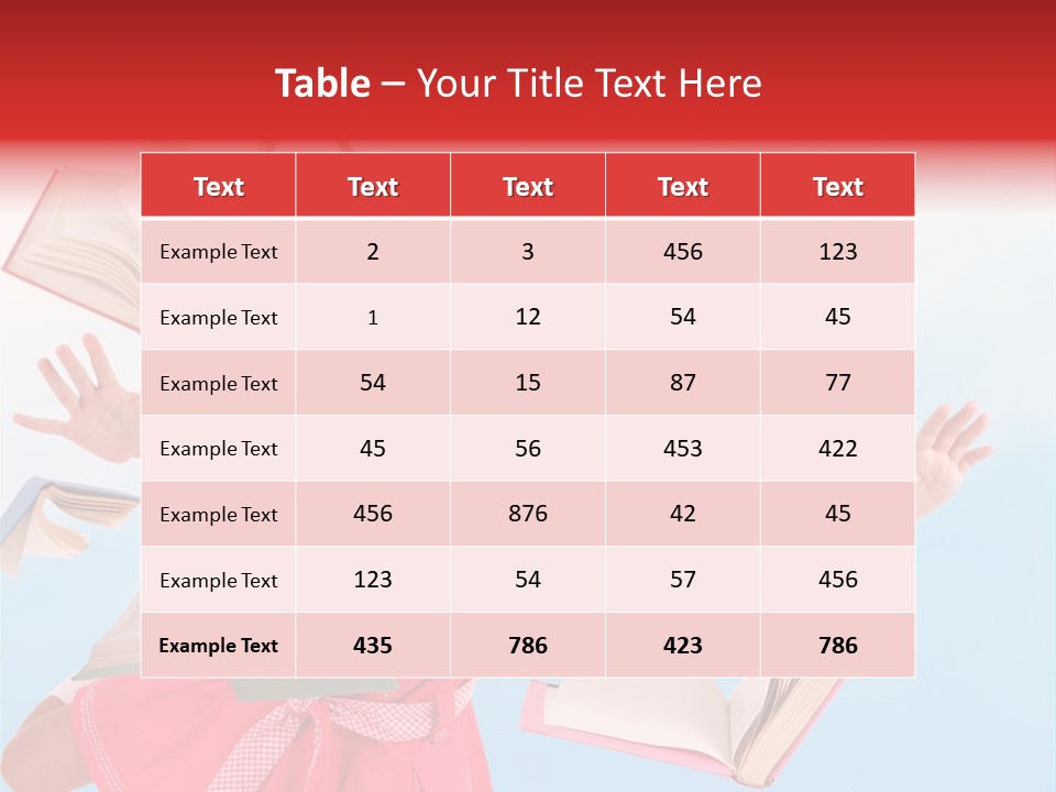 High White Child PowerPoint Template