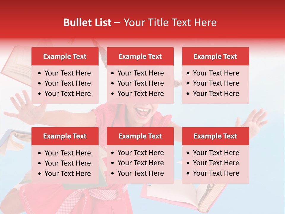 High White Child PowerPoint Template