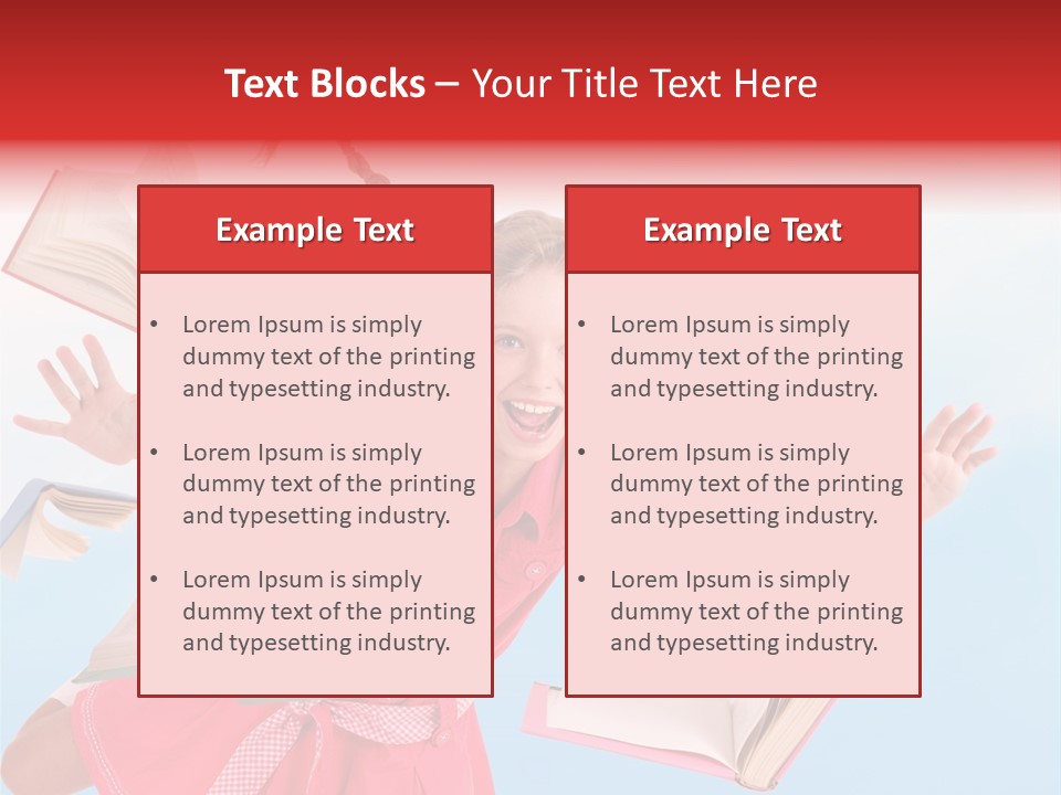 High White Child PowerPoint Template
