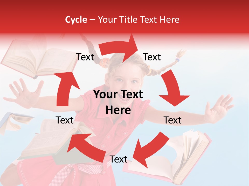 High White Child PowerPoint Template