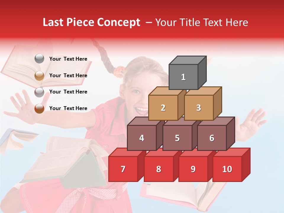 High White Child PowerPoint Template