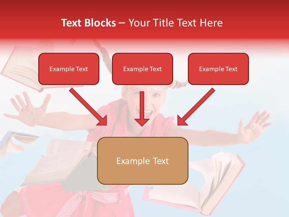 High White Child PowerPoint Template