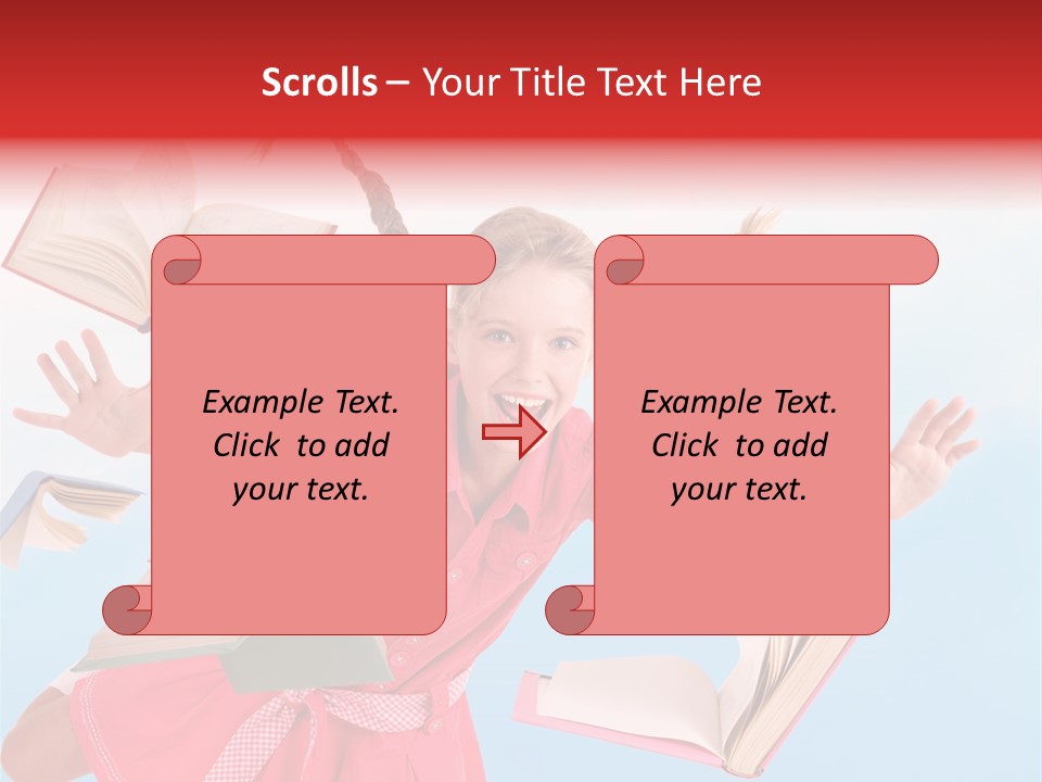 High White Child PowerPoint Template