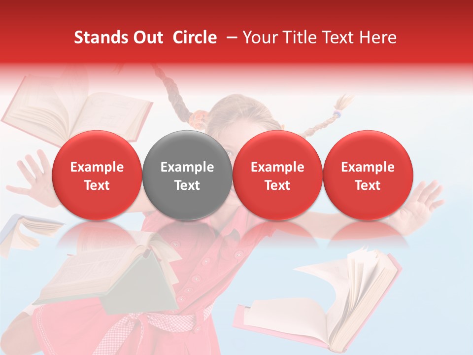 High White Child PowerPoint Template