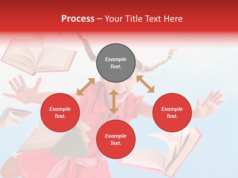 High White Child PowerPoint Template