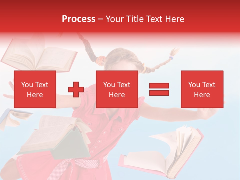 High White Child PowerPoint Template