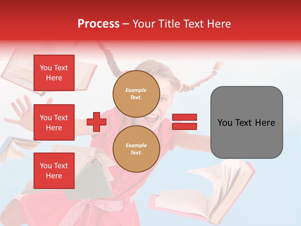 High White Child PowerPoint Template