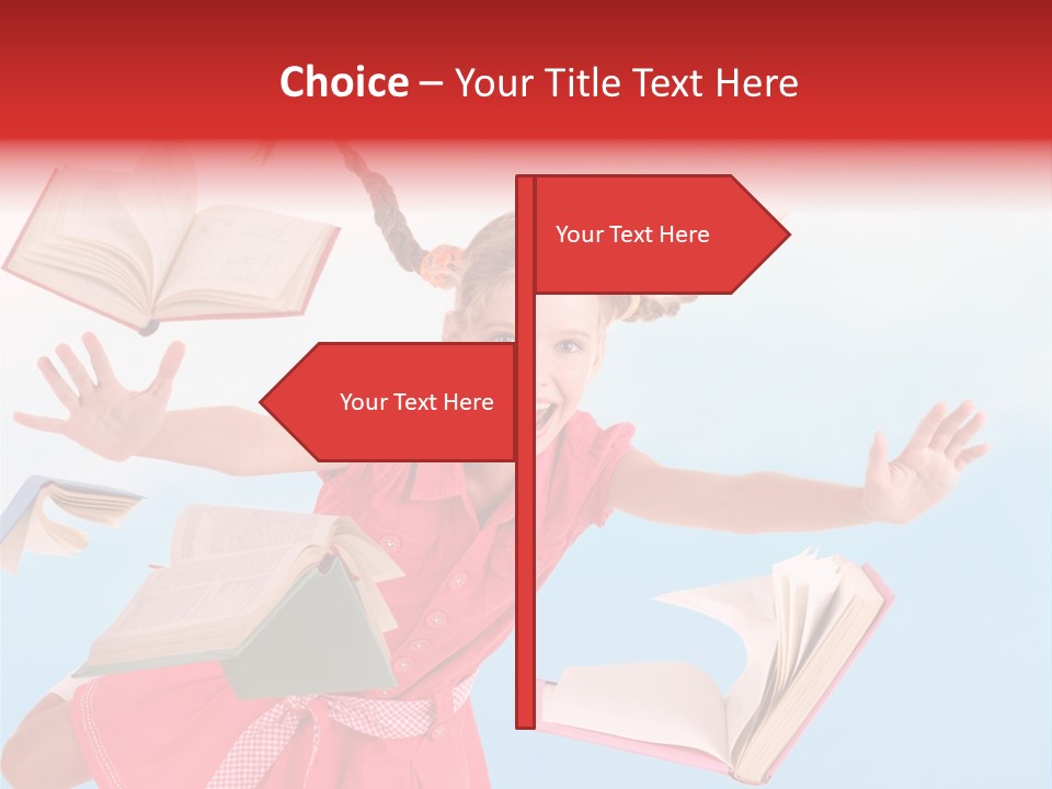 High White Child PowerPoint Template