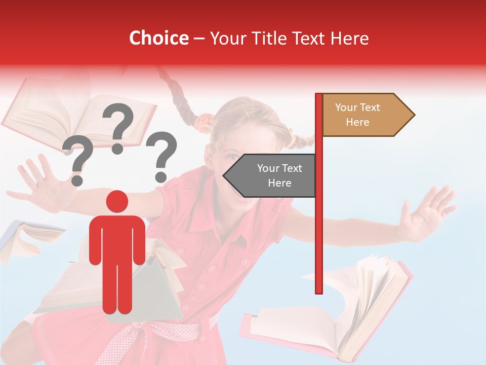 High White Child PowerPoint Template