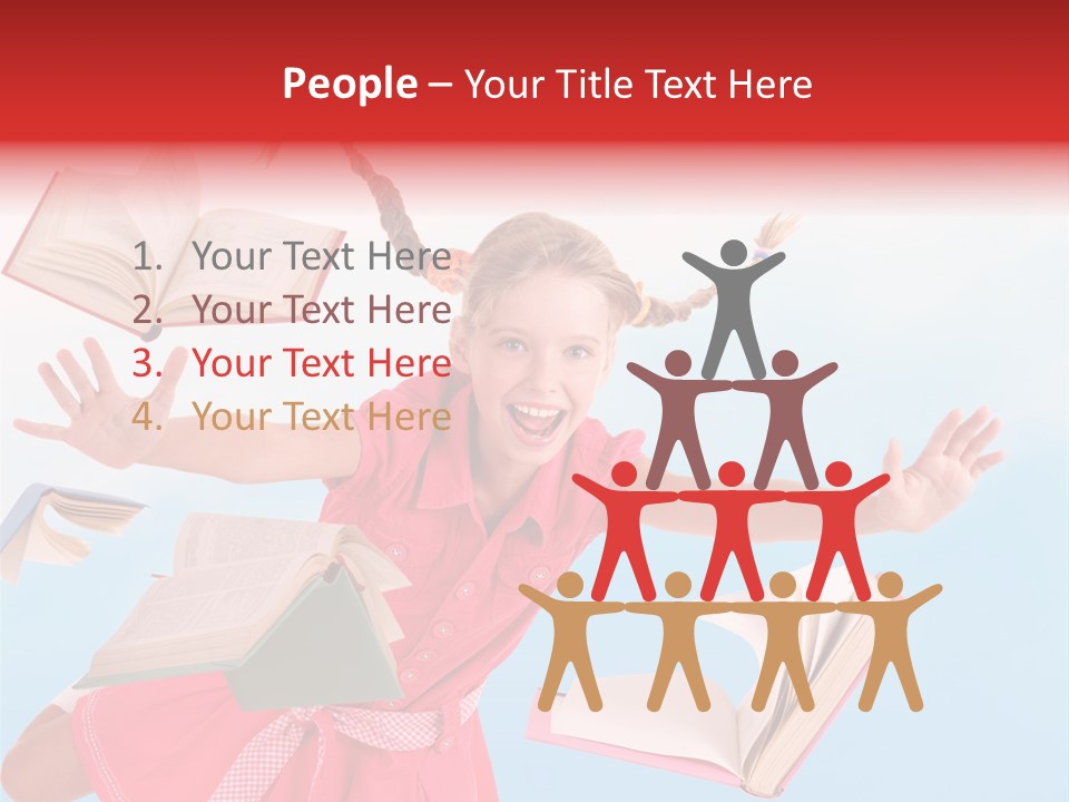 High White Child PowerPoint Template