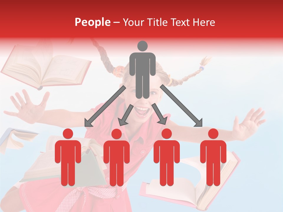 High White Child PowerPoint Template