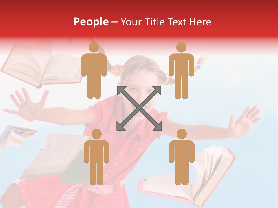 High White Child PowerPoint Template