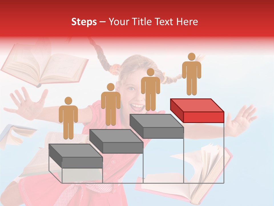 High White Child PowerPoint Template