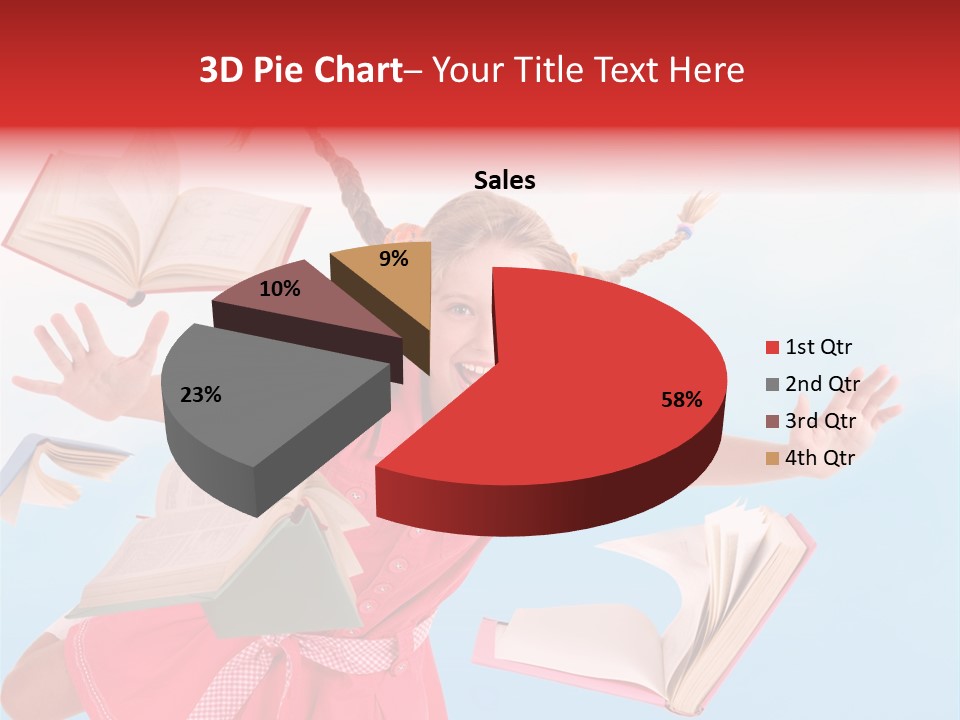 High White Child PowerPoint Template