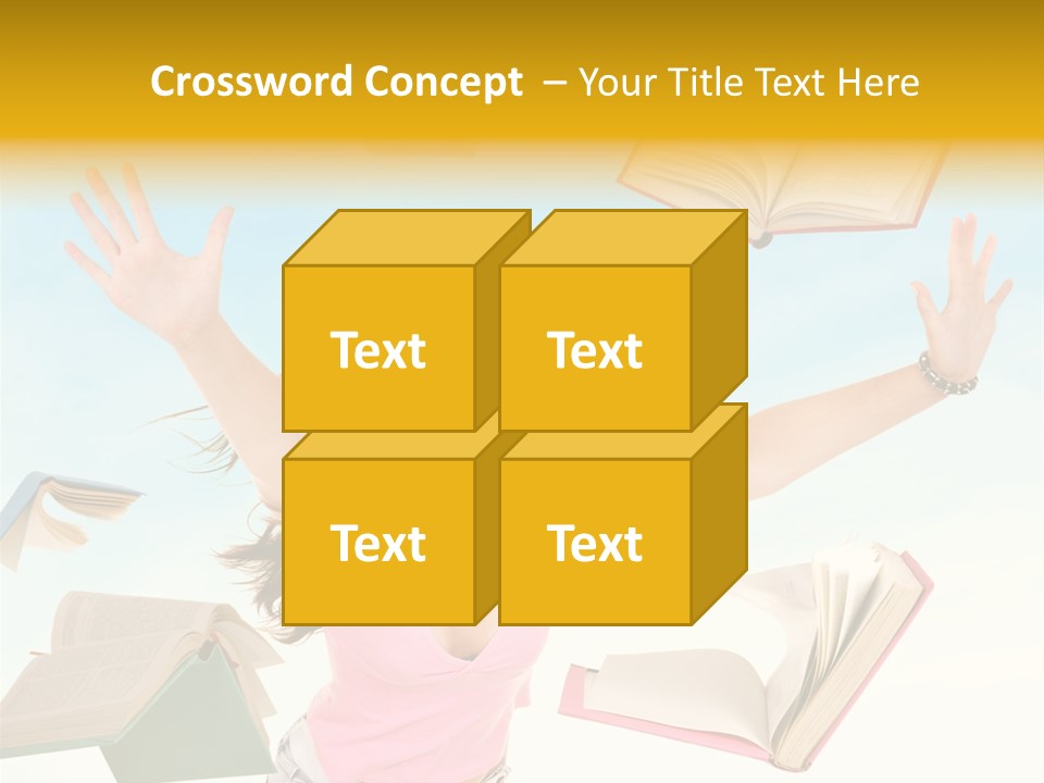Studying Smiling Study PowerPoint Template