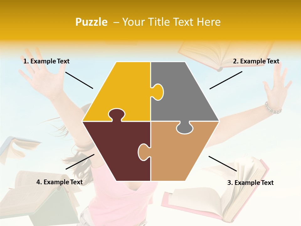 Studying Smiling Study PowerPoint Template