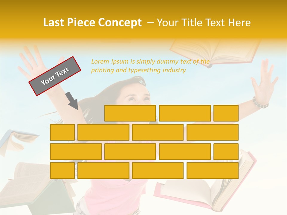 Studying Smiling Study PowerPoint Template