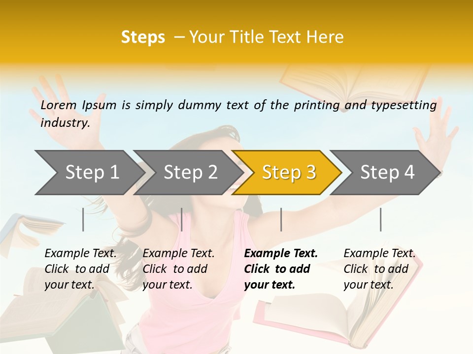 Studying Smiling Study PowerPoint Template