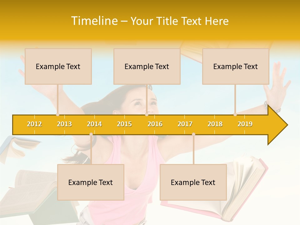 Studying Smiling Study PowerPoint Template