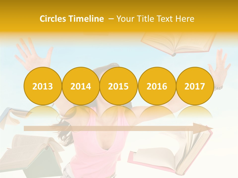 Studying Smiling Study PowerPoint Template