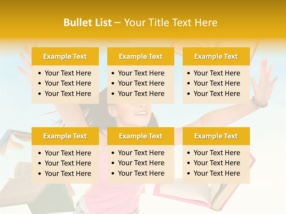 Studying Smiling Study PowerPoint Template