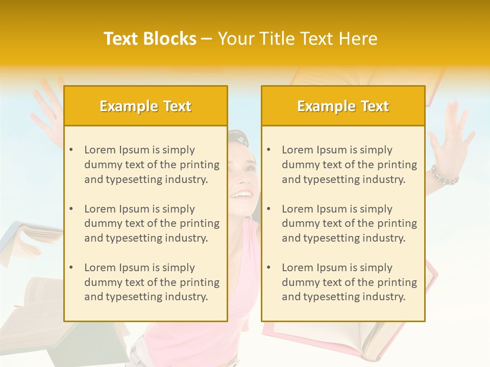 Studying Smiling Study PowerPoint Template