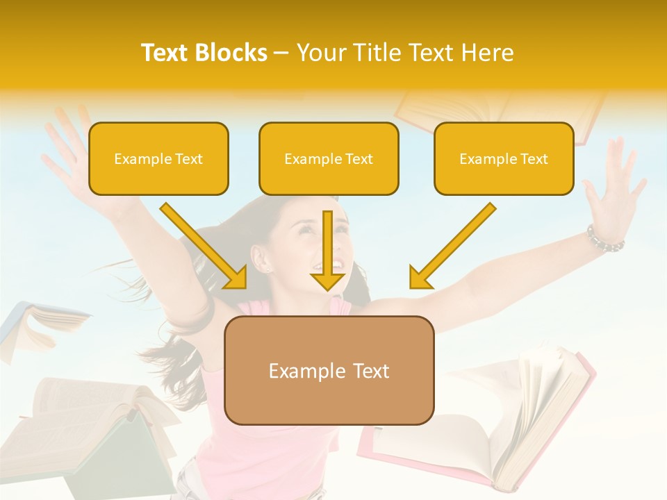 Studying Smiling Study PowerPoint Template