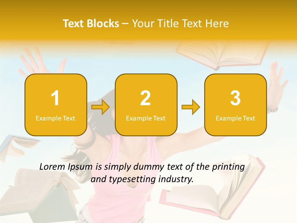 Studying Smiling Study PowerPoint Template