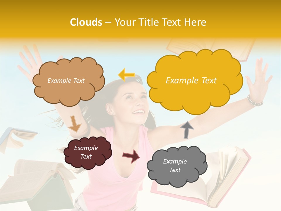 Studying Smiling Study PowerPoint Template