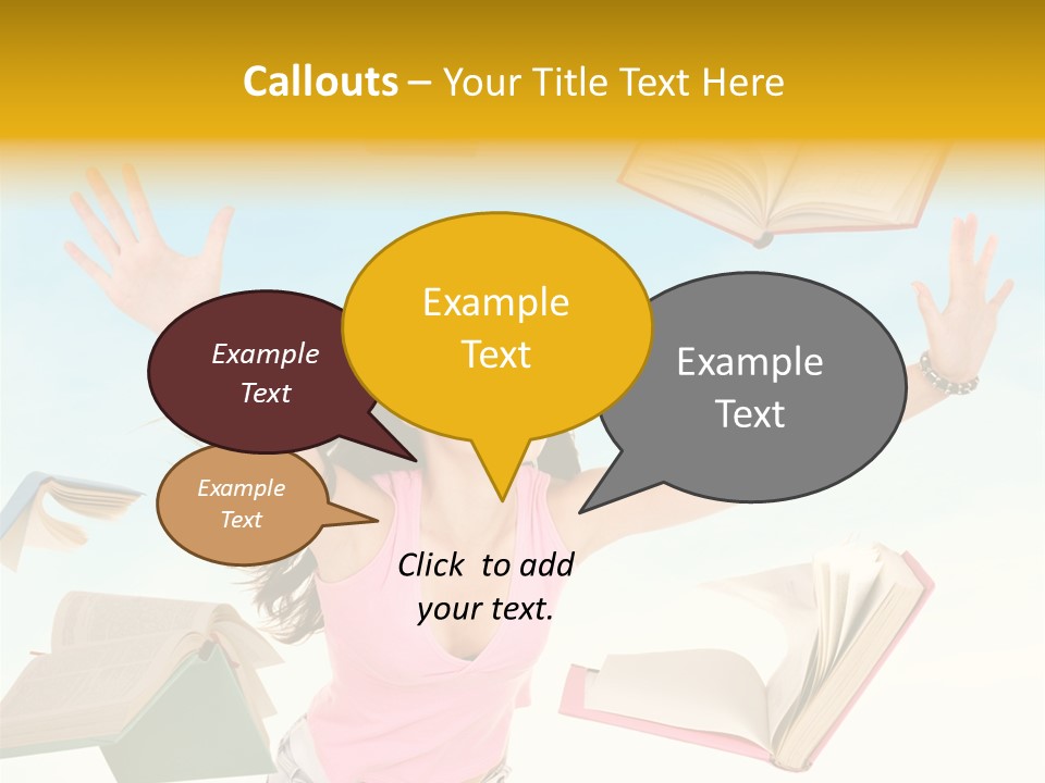 Studying Smiling Study PowerPoint Template