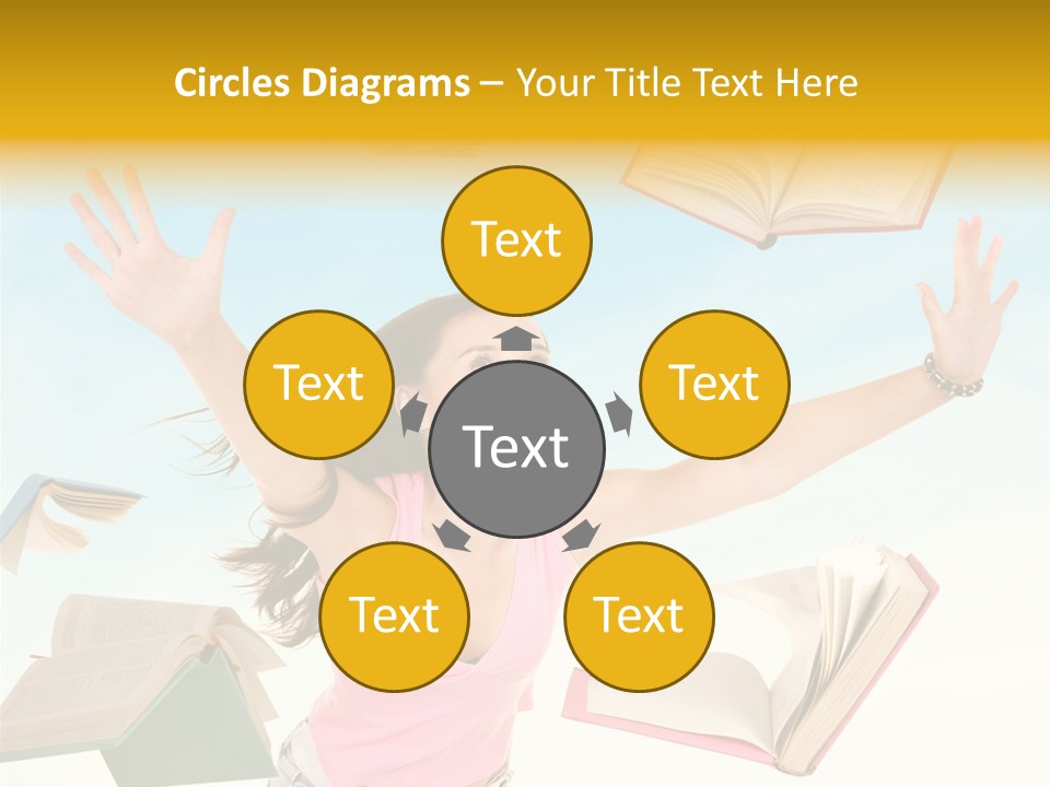 Studying Smiling Study PowerPoint Template