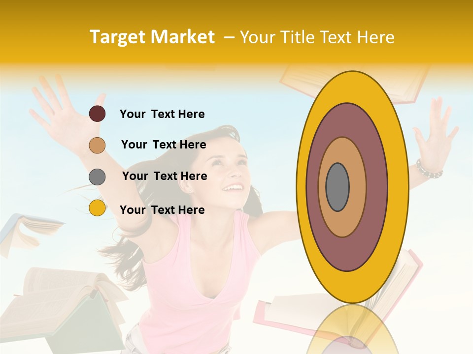 Studying Smiling Study PowerPoint Template