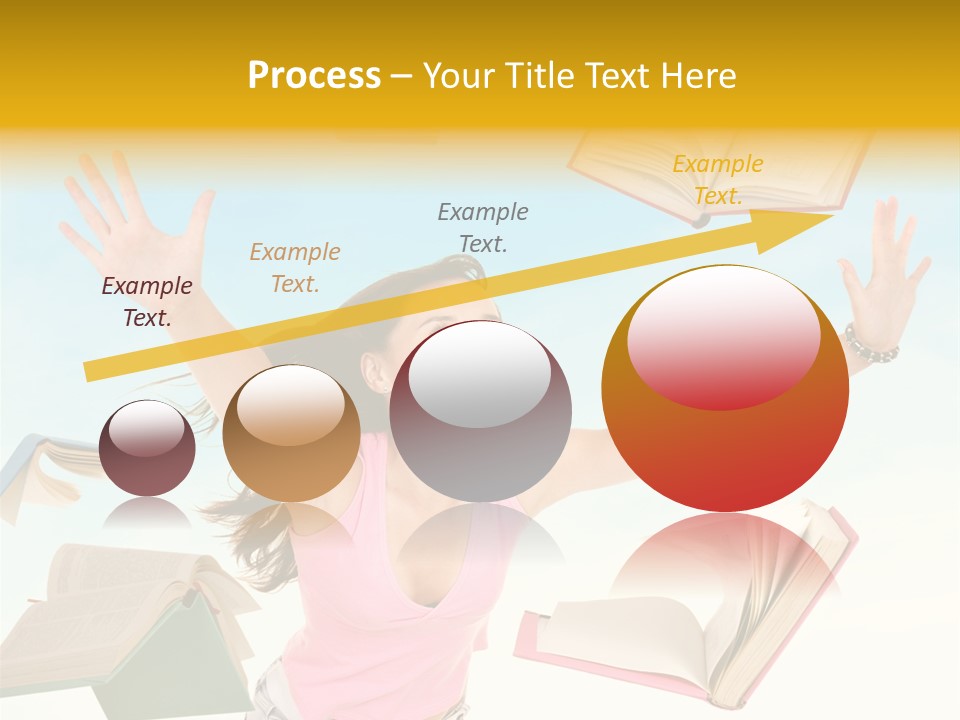 Studying Smiling Study PowerPoint Template