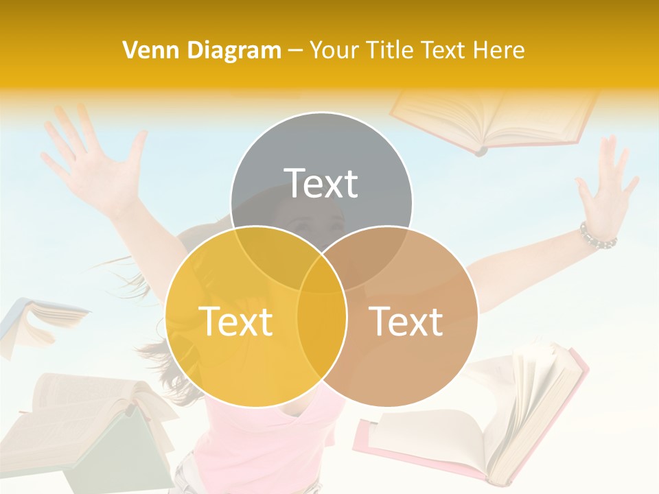 Studying Smiling Study PowerPoint Template