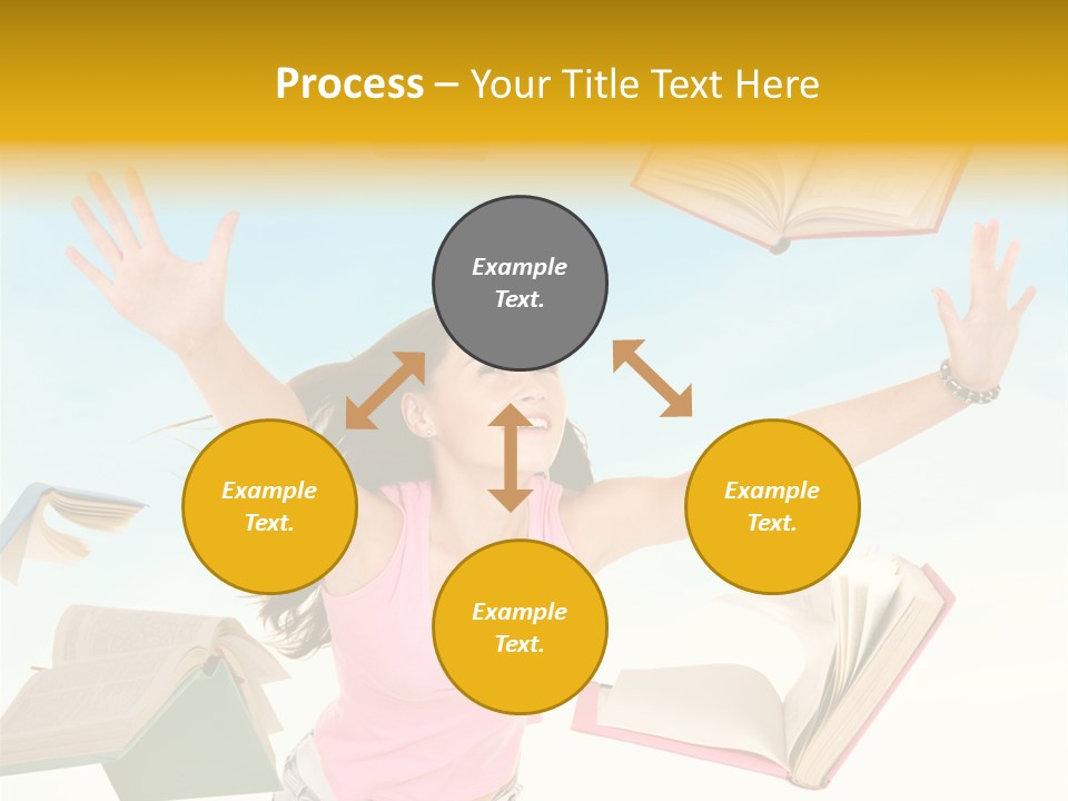 Studying Smiling Study PowerPoint Template