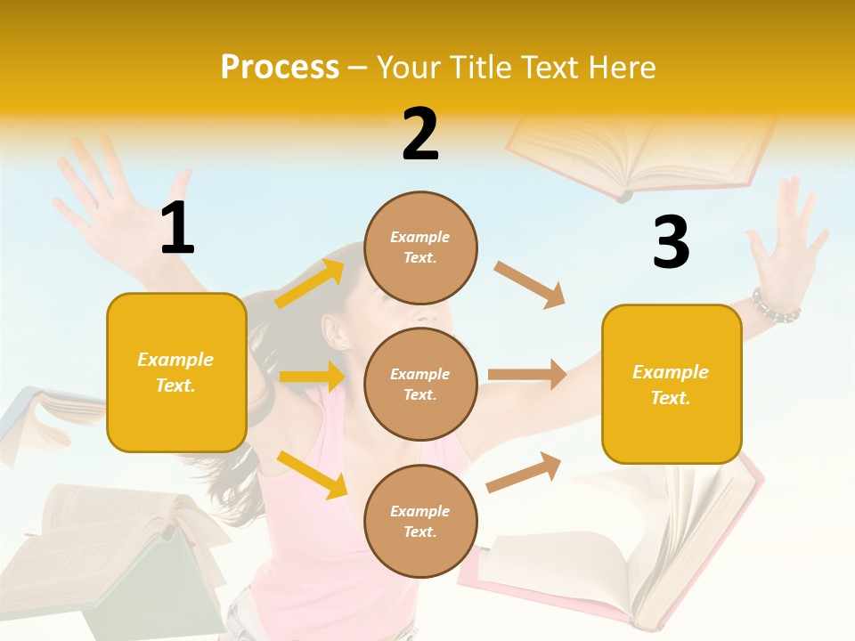 Studying Smiling Study PowerPoint Template
