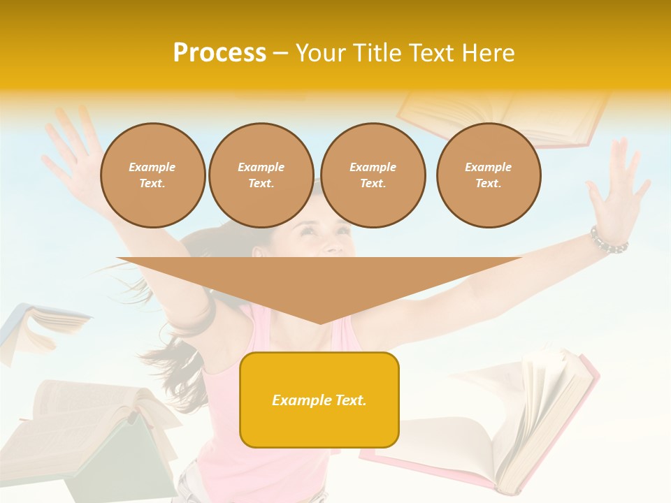 Studying Smiling Study PowerPoint Template